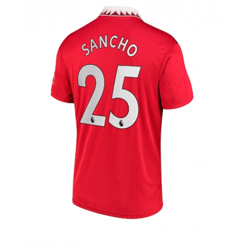 Manchester United Jadon Sancho #25 Hjemmedrakt 2022-23 Kortermet Manchester United Jadon Sancho #25 Hjemmedrakt 2022-23 Kortermet